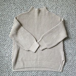 Cupcakes and Cashmere Beige Mockneck